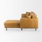Homeroots 111" Tan Leather Modular Sofa With Toss Pillows 722865 - alternate 6