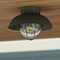 Vaxcel Harwich Gray Coastal Barn Dome Outdoor Flush Mount Ceiling Light Clear Glass T0264 - alternate 6