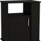 Homeroots 29in Black Wood Accent Cabinet With Single Door 535067 - alternate 2