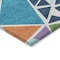 Homeroots 5' X 8' Dark Blue Green And Pink Geometric Washable Indoor Outdoor Area Rug 600409 - alternate 6