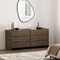 Manhattan Comfort Linda 72in Dresser in Walnut Brown (6-Drawer) DR011-BR - alternate 1
