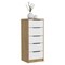 Homeroots 18" White Wood Five Drawer Dresser 544008 - alternate 4