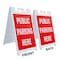 Signmission Public Parking Here, A-Frame & 2 Decals Installed, Heavy-Duty Plastic Frame SBHD-D-2436-Public Parking Here - alternate 4