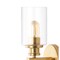 Jonathan Y Jules Edison 16.5" Cylinder 2-Light Iron/Seeded Glass Farmhouse Contemporary LED Wall Sconce, Brass G JYL7577E - alternate 6