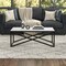 Homeroots 46" Black Faux Marble And Steel Coffee Table 520937 - alternate 8