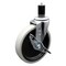 Service Caster 5 Inch Thermoplastic Rubber Wheel 1-3/5 Inch Expanding Stem Caster with Brake SCC-EX05S510-TPRS-SLB-134 - alternate 1