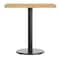 Flash Furniture Bennett 24 in x 30 in Solid Wood Indoor Tabletop in Natural with 18 in Round Dining Height GSF-REC2430-NAT-TR18-GG - alternate 6