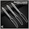 Bakkenmaster Disposable Cutlery Set Heavy-Duty BPA-Free Plastic Knives, Reusable and Heat-Resistant, 100PK BK-100CK - alternate 5