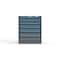 Strong Hold 6 drawer cabinet - (3x 3ft, 3x 5ft) - Blue accents - E-Lock w/ Tracking S3036-PPTAS-0603FS - alternate 1