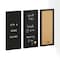 Martha Stewart Everette 18in. x 24in. Cork Board, Chlk Board, Lttr Board Set w/Psh Pns, Mgnts, Liq Chlk, Lttrs, Blk BR-DK20221011-1-BK-MS - alternate 1