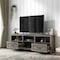 Homeroots 70" Dark Brown Wood Enclosed and Open Storage TV Stand 632586 - alternate 8