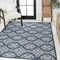 Jonathan Y Amora Traditional Mediterranean Tile Design Navy/Cream 3 ft. x 5 ft. Indoor/Outdoor Area Rug TSN206A-3 - alternate 2