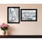 Homeroots Set Of Two Pelican Party Black Framed Coastal Wall Art, 2PK 407083 - alternate 3