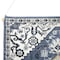 Homeroots 26" X 49" Blue And White Flower Floral Cotton Macrame Hanging Tapestry 548327 - alternate 3