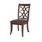 Homeroots Set of Two Brown and Dark Brown Upholstered Microfiber Dining Side Chairs 573373 - alternate 4