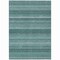 Homeroots 5' X 8' Teal Blue And Aqua Striped Washable Indoor Outdoor Area Rug 610613 - alternate 6