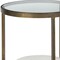 Homeroots 24" White Glass Round End Table 380669 - alternate 5