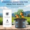 Yssoa Simple Deluxe Grow Bags 7 Gallon Planter Pots with Handles, Black, 5PK GLGROWBAG7X5BLKV2 - alternate 4