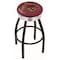 Holland Bar Stool Co 30" Blk Wrinkle Texas State Swivel Bar Stool, Chrome Ring L8B3C30TexsSt - alternate 1