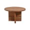 Homeroots 48" Natural Rounded Solid Wood Dining Table 488598 - alternate 1