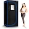 Topmaster Compact Infrared Sauna Chair, 1300W, Foldable, Detox Therapy, 140 DegF, Zippers, Black TMSAUIN54BLK - alternate 1