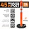 Xpose Safety 42in  T-Top Orange Traffic Delineator Post with 13 LB PVC Base, Full Pallet, 96PK DLTB-ORG-42-FP96-X - alternate 3