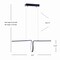 Jonathan Y Ali 34.5" Dimmable Adjustable Integrated LED Metal Linear Pendant, Black JYL7029B - alternate 7