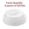 Smarty Had A Party 9" Clear Round Plate Disposable HIPS Dome Short Lids, 600PK 119-SL-CASE - alternate 6