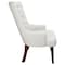 Leisuremod Spruce Collection Modern Wooden Dining Chair in Beige Velvet, 4PK SC24BGF4 - alternate 8