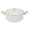 Martha Stewart Everyday Rexford 5 Quart Ceramic Nonstick Aluminum Dutch Oven with Lid in Linen 141015.02 - alternate 6