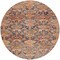 Homeroots 8' Terra Cotta And Charcoal Round Damask Washable Indoor Outdoor Area Rug 603391 - alternate 6