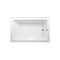 Kingston Brass 60-Inch Acrylic Rectangular 3-Wall Alcove Tub Combo w/ Waste and Overflow Drain, Right Hand Drain CVTAP603622R0 - alternate 4
