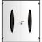 Vdomdoors Front Exterior Prehung Aluminum Double Doors Ronex1277 Black Enamel Mirrored Clear Glass Entry RONEX1277DEXD-BLK-W72xH80-RH-O - alternate 1