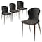 Leisuremod Mosaic Collection Modern Dining Chair in Charcoal Fabric, 4PK MC44CH4 - alternate 1