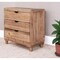 Homeroots 36" Natural Solid Wood Three Drawer Chest 524589 - alternate 6