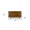 Homeroots 57" Brown and Black Solid Wood Six Drawer Double Dresser 518627 - alternate 5