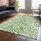 Homeroots 5' X 8' Green And Ivory Animal Print Washable Indoor Outdoor Area Rug 600607 - alternate 4