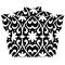 Homeroots 4" X 4" Black and White Floral Peel and Stick Removable Tiles 399875 - alternate 3