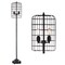 Jonathan Y Odette 65" Industrial Metal Floor Lamp, Black/Silver JYL4030A - alternate 7
