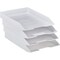 Acrimet Stackable Letter Tray Front Load Letter Size Document Organizer Plastic White 1 Unit 211.6 - alternate 6
