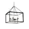 Jonathan Y Anna 21" 4-light Metal/Glass LED Pendant, Oil Rubbed Bronze JYL7413A - alternate 1