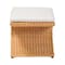 Bali & Pari Reya Natural Rattan Footstool 263-14322-ZORO - alternate 4