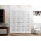 Sartodoors Sliding Closet Double Bi-fold Doors White Solid Core Modern Interior QUADRO4445DBF-WS-96 x 96 (4* 24x96) - alternate 4