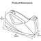 Acrimet Tape Dispenser, 1 in Tape Core Dia., Plastic, Stainless Steel, Red 270.4 - alternate 5