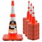 Xpose Safety 28 Inch Orange Slim Line Traffic Cones Heavy Duty 10lb with 6in and 4in Collars, DOT Approved, 48PK AOTC28SL-64-10L-48-X - alternate 1