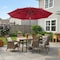 Villacera 9-Foot Outdoor Patio Umbrella, Red 83-OUT5445 - alternate 11
