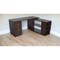 Homeroots 60" Espresso L Shape Computer Desk With Three Drawers 249808 - alternate 3