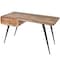 Homeroots 54" Brown And Black Mango Wood Writing Desk 389438 - alternate 5