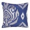 Homeroots 20" X 20" Blue Geometric Polyester Zippered Pillow With Beads 535234 - alternate 5