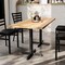 Flash Furniture Bennett 30 in x 60 in Solid Wood Indoor Tabletop in Natural with 22 in x 22 in Dining Height GSF-REC3060-NAT-T2222-GG - alternate 6